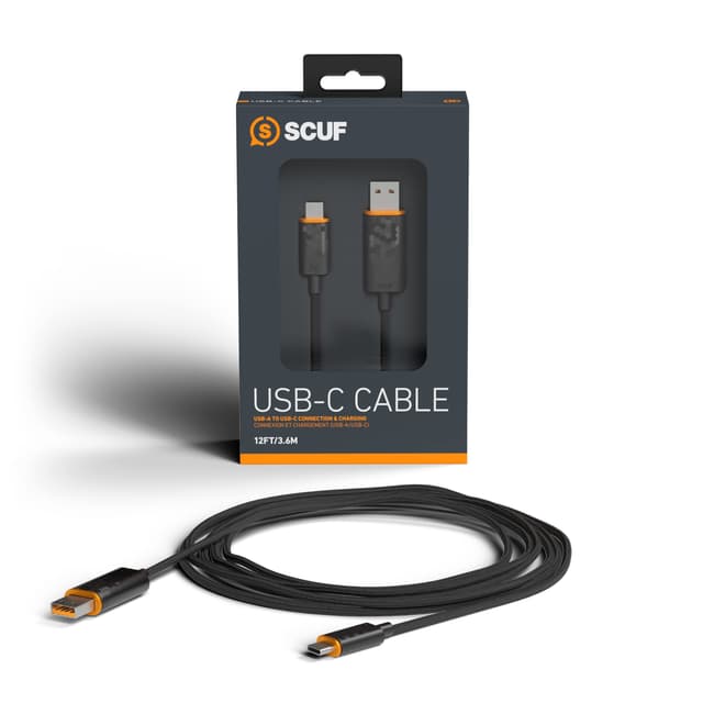 🔌🎮 Scuf Geflochtenes USB-C-Kabel – 6 Fuß / 2 Meter USB Typ C für Anschluss und Aufladung