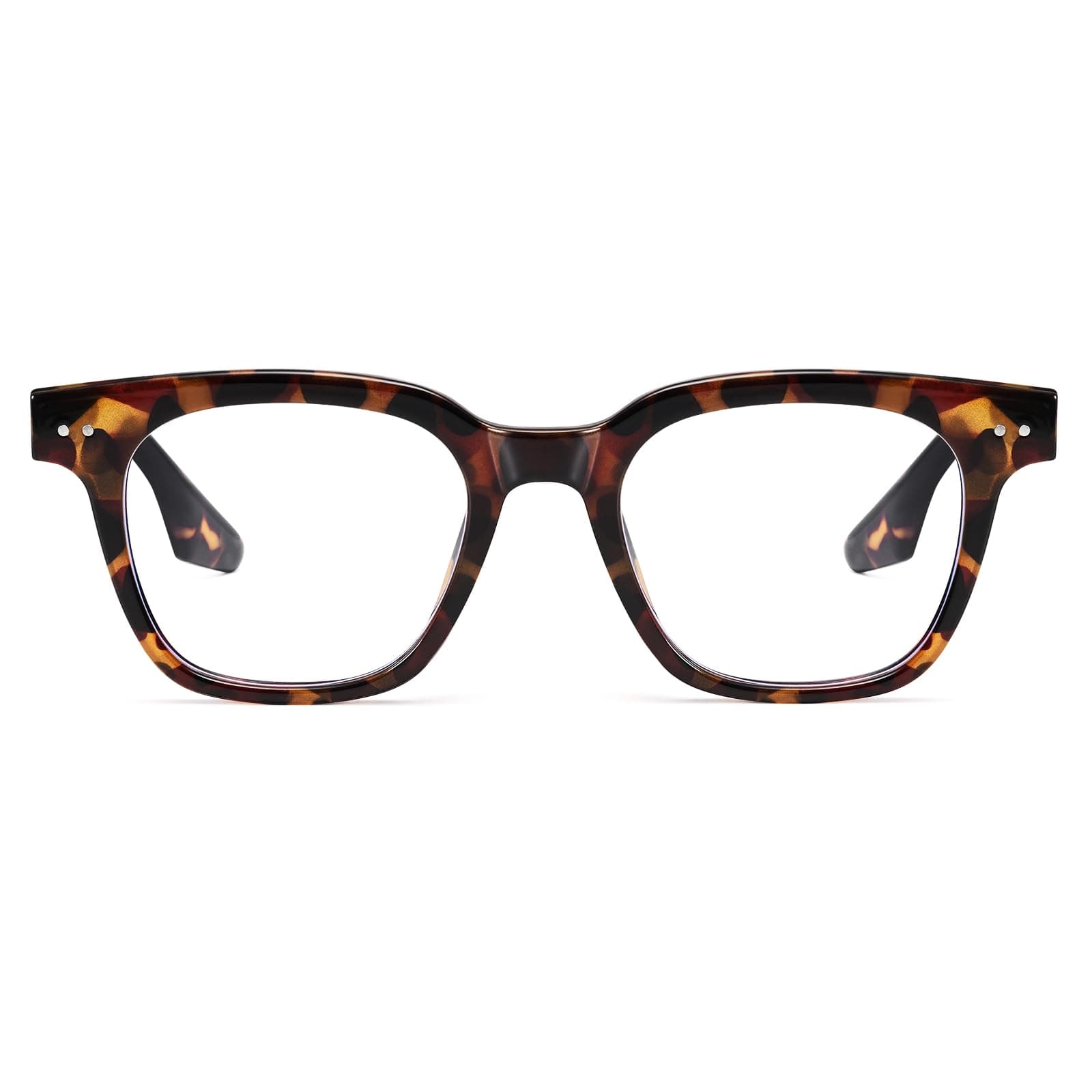 Dollger Blaulichtfilter Brille Damen Herren Computerbrille Gaming Schutzbrille 🕶️ Blaulichtbrille ohne Sehstärke Leopard