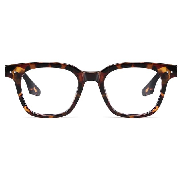 Dollger Blaulichtfilter Brille Damen Herren Computerbrille Gaming Schutzbrille 🕶️ Blaulichtbrille ohne Sehstärke Leopard