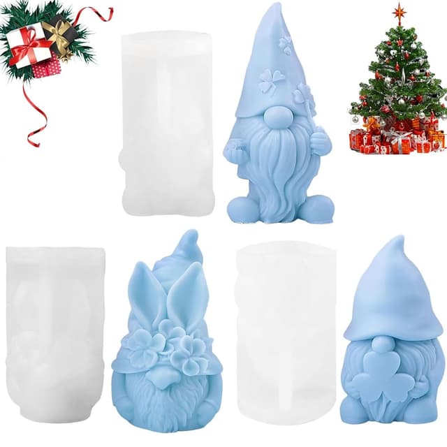YFJSML 3D Wichtel Silikonform für Weihnachten 🎅🕯️