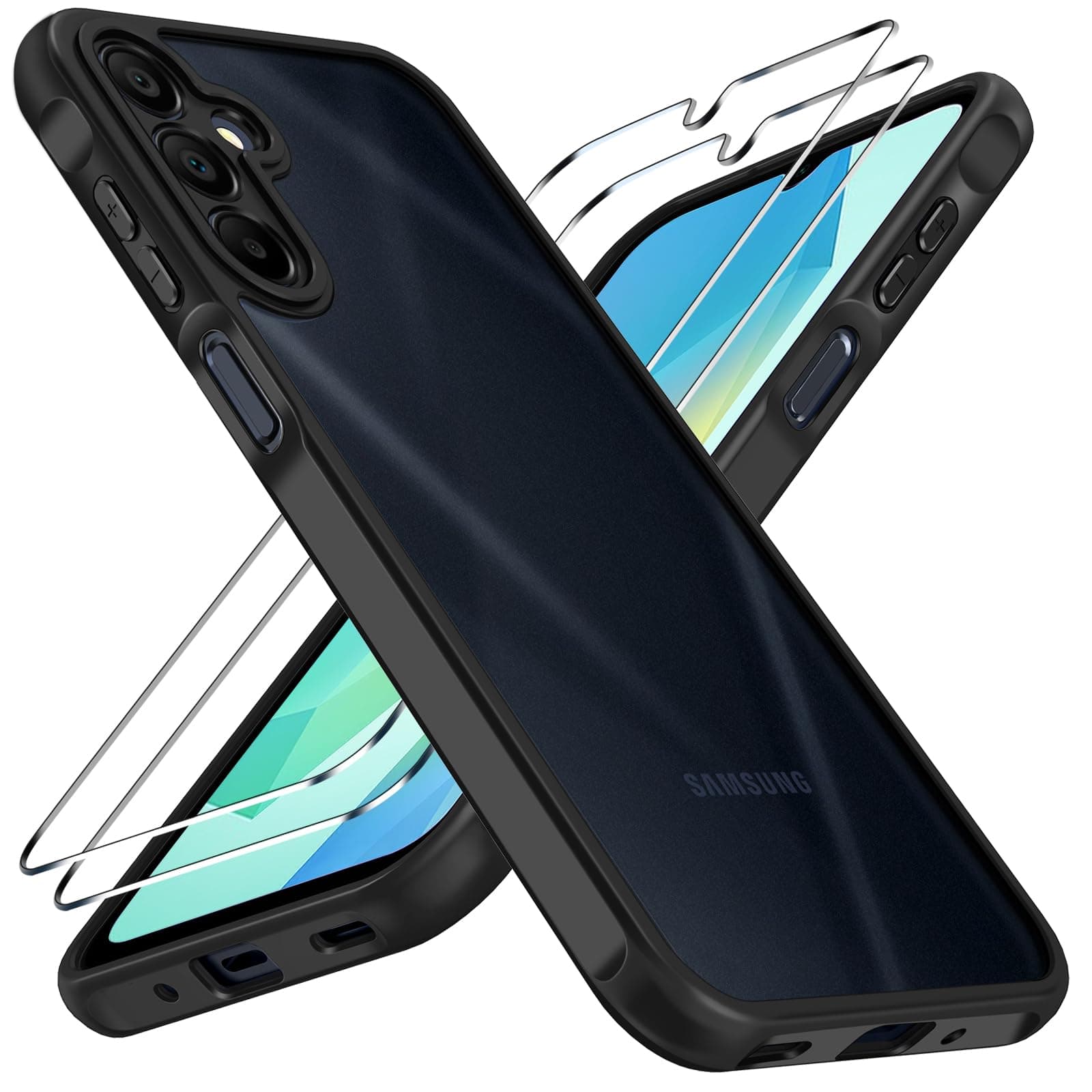 📱 iVoler Hülle für Samsung Galaxy A16 4G / A16 5G + 2 Panzer Schutz Glas 🛡️