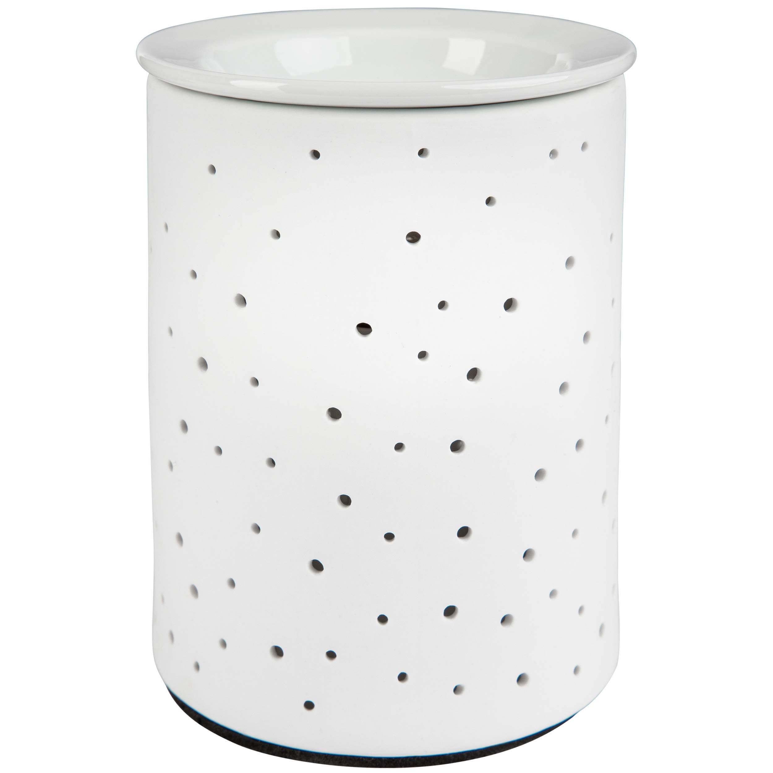 ONVAYA Porzellan Duftlampe DOTS | Elektrisch | Weiss | 15 cm | Aromalampe 🌸🕯️