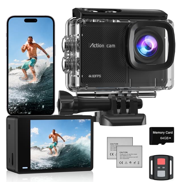 Camlance Action Cam Wasserdicht 4K60FPS 📷🌊