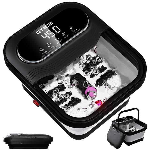 Qtiice Touchscreen Faltbare Fußbad und Massagegerät mit Heizung 🦶🛁