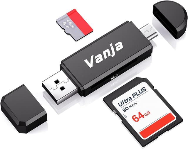 🌟 Vanja SD Kartenleser Adapter für Android/PC/Laptop/Kamera 🌟