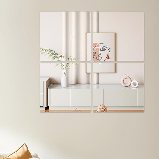 🌟 Großer Deal! Kleine Klebespiegel für Die Wand Tür Badezimmer Schrank Bad 🪞