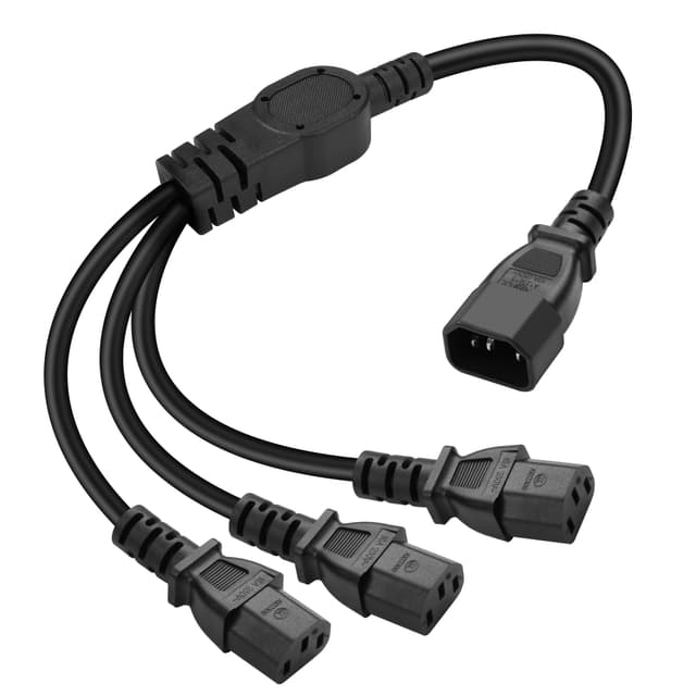 🔌🖥️ MEIRIYFA IEC 320 C14 auf 3X C13 Y Splitter Verlängerungs Netzkabel