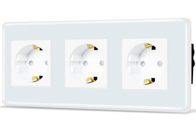 🔌🔋 TAWOIA Schuko Steckdose, EU-Standard 3 Fach Unterputz 🌟