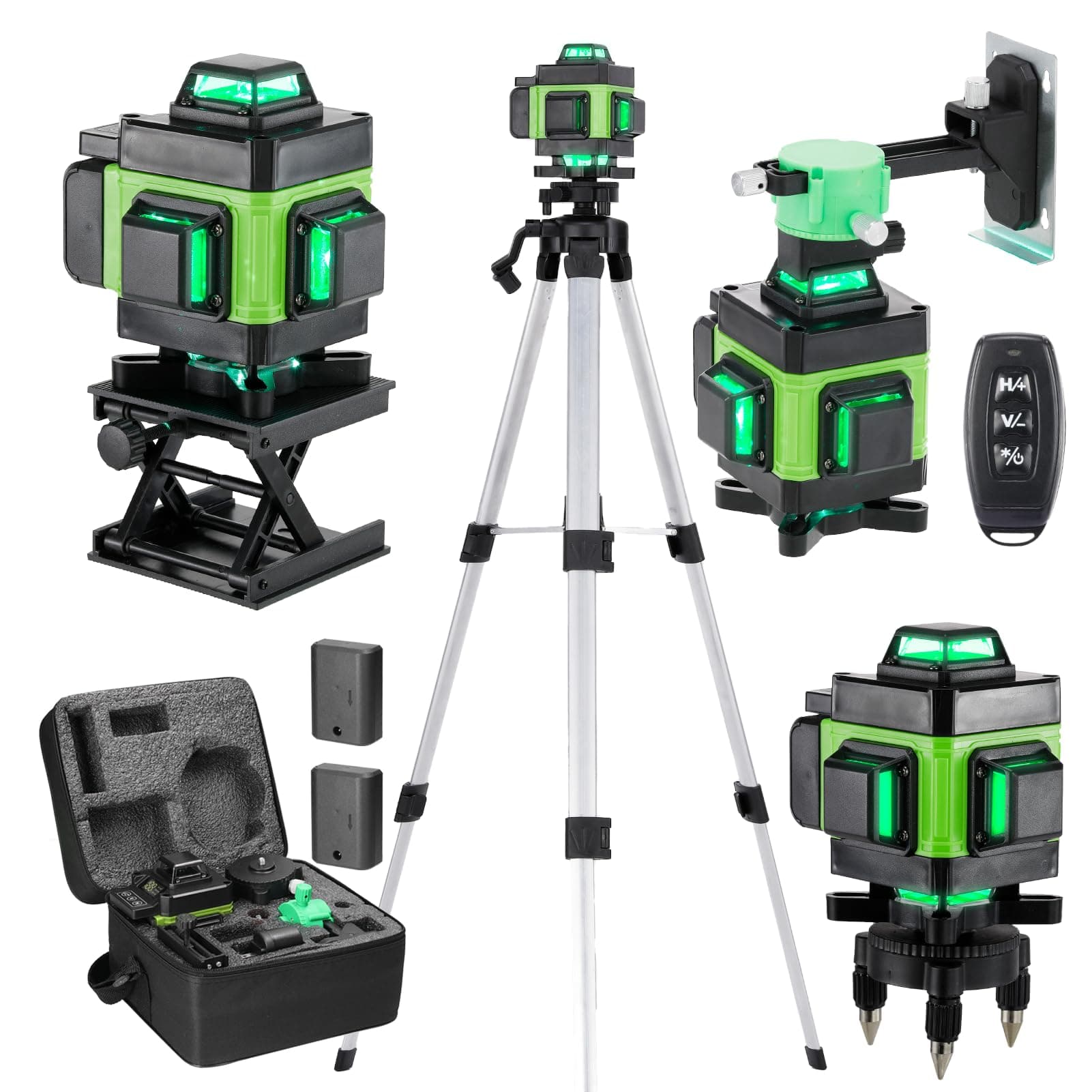 Weytoll Kreuzlinienlaser mit Stativ - 16 Linien Laser Level IP54 Wasserwaage 🌟