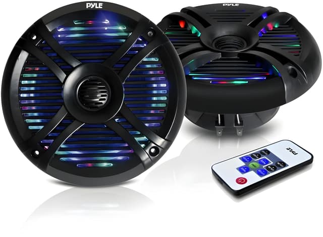 🔊 Pyle Outdoor Lautsprecher Boxen– Speaker– Box Wasserdicht 250W mit LED-Lichtern