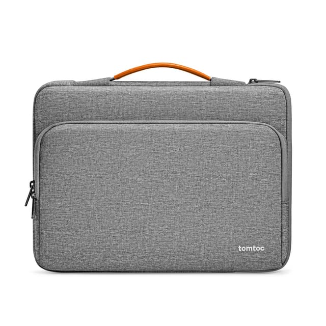 tomtoc 360° Tasche Hülle für 13'' MacBook Air M4/A3240 2025, M3/A3113, M2/A2681 M1/A2337 A2179, 13'' MacBook Pro M2/M1 Laptoptasche Rauchgrau