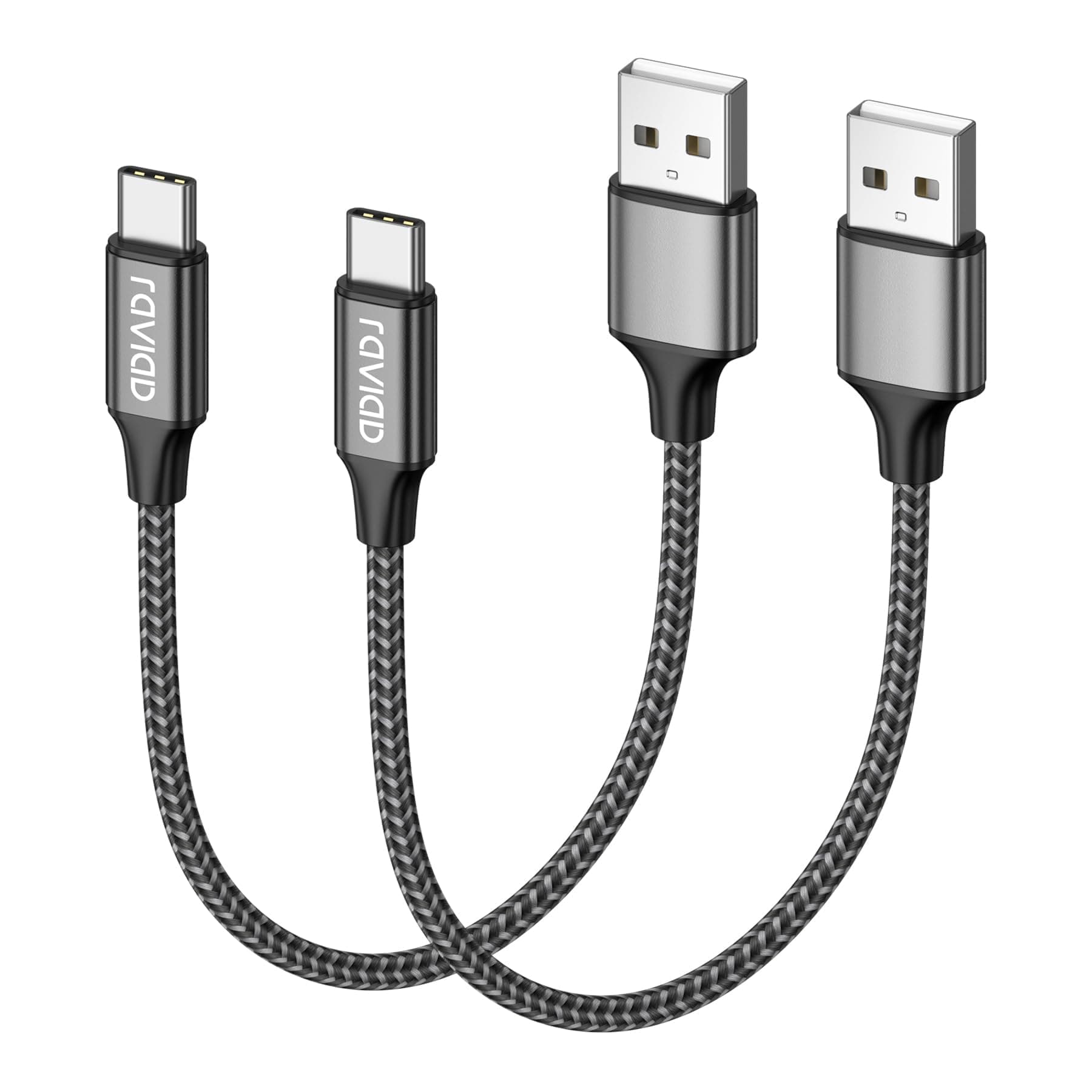 🔋 RAVIAD USB C Kabel Kurz [2Pack 0.5M] 3.1A Schnellladekabel 📱