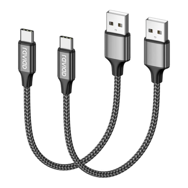 🔋 RAVIAD USB C Kabel Kurz [2Pack 0.5M] 3.1A Schnellladekabel 📱