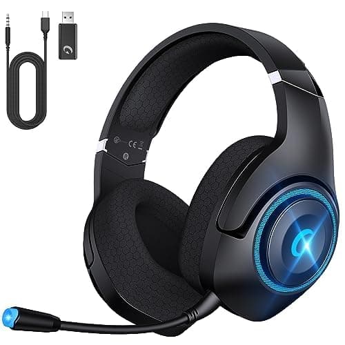 KAPEYDESI Wireless Gaming Headset für PS5 PS4 PC