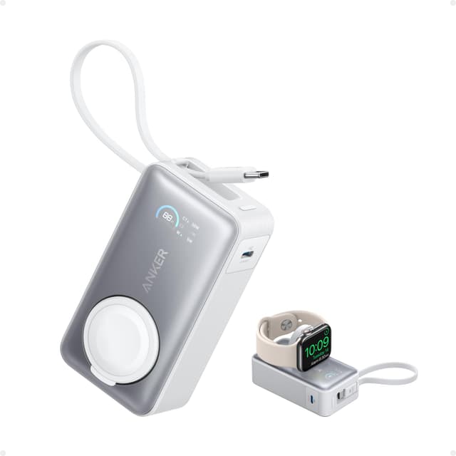 🔋 Anker MagGo Powerbank für Apple Watch | Offiziell zertifiziert | 10.000mAh