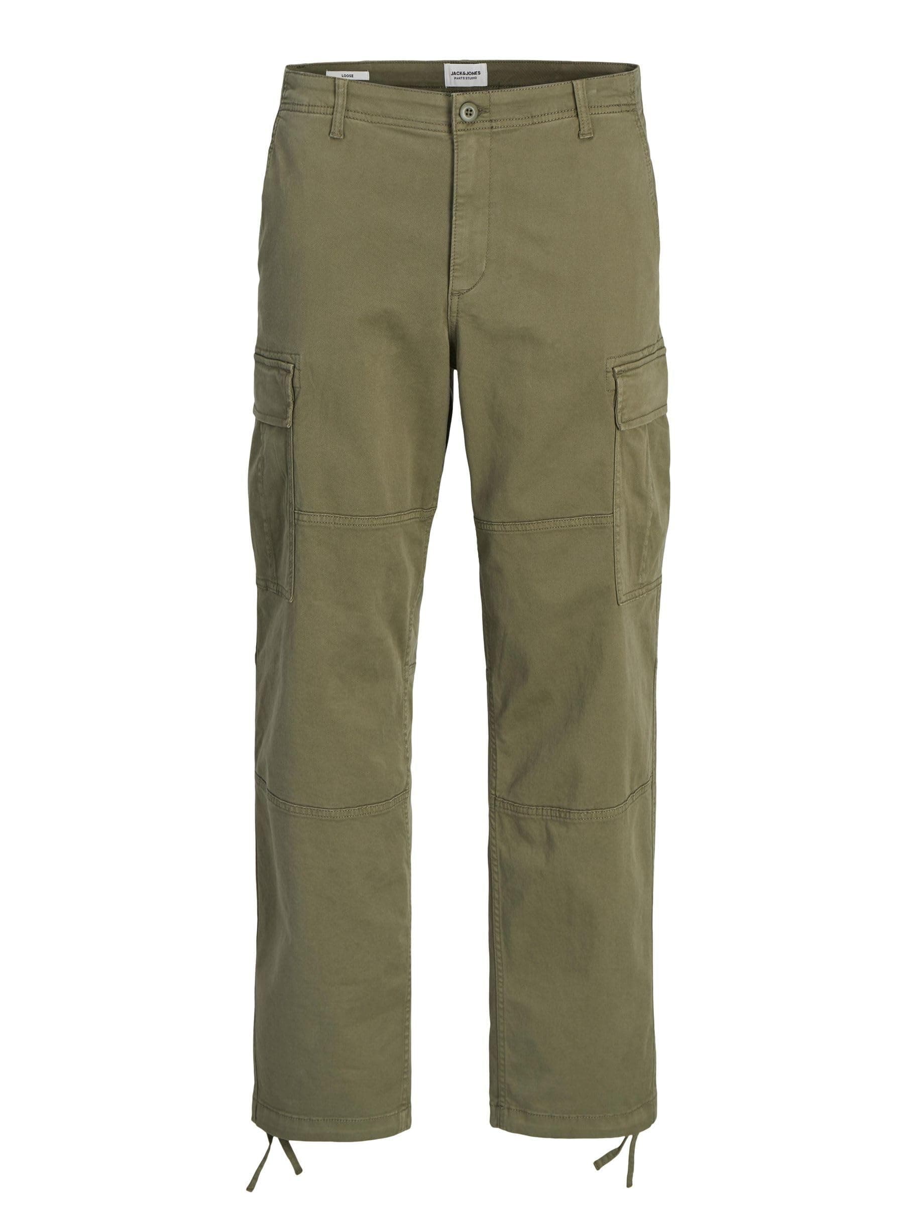 🔥 Mega Deal: JACK & JONES Male Cargo-Hose Loose Fit 33W / 34L Dusty Olive nur 16.6€