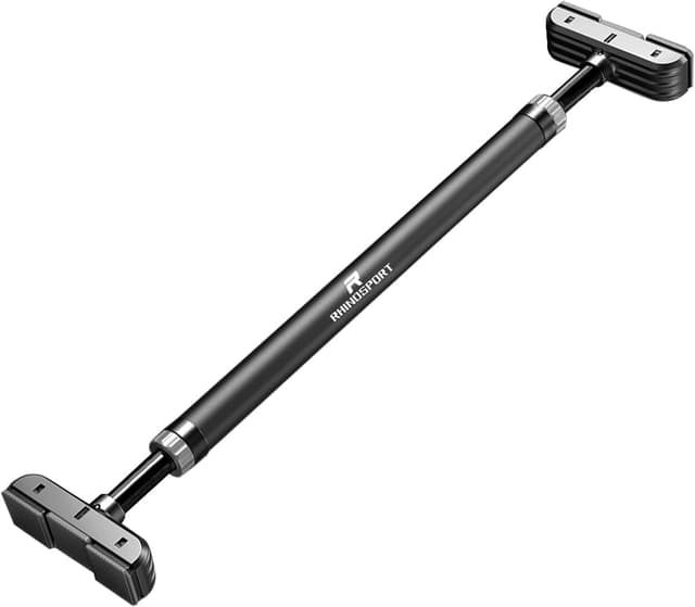 🏋️‍♂️ RHINOSPORT Klimmzugstange Türrahmen ohne Schrauben mit Neues Drehbares Zahnradschloss - Angebot!