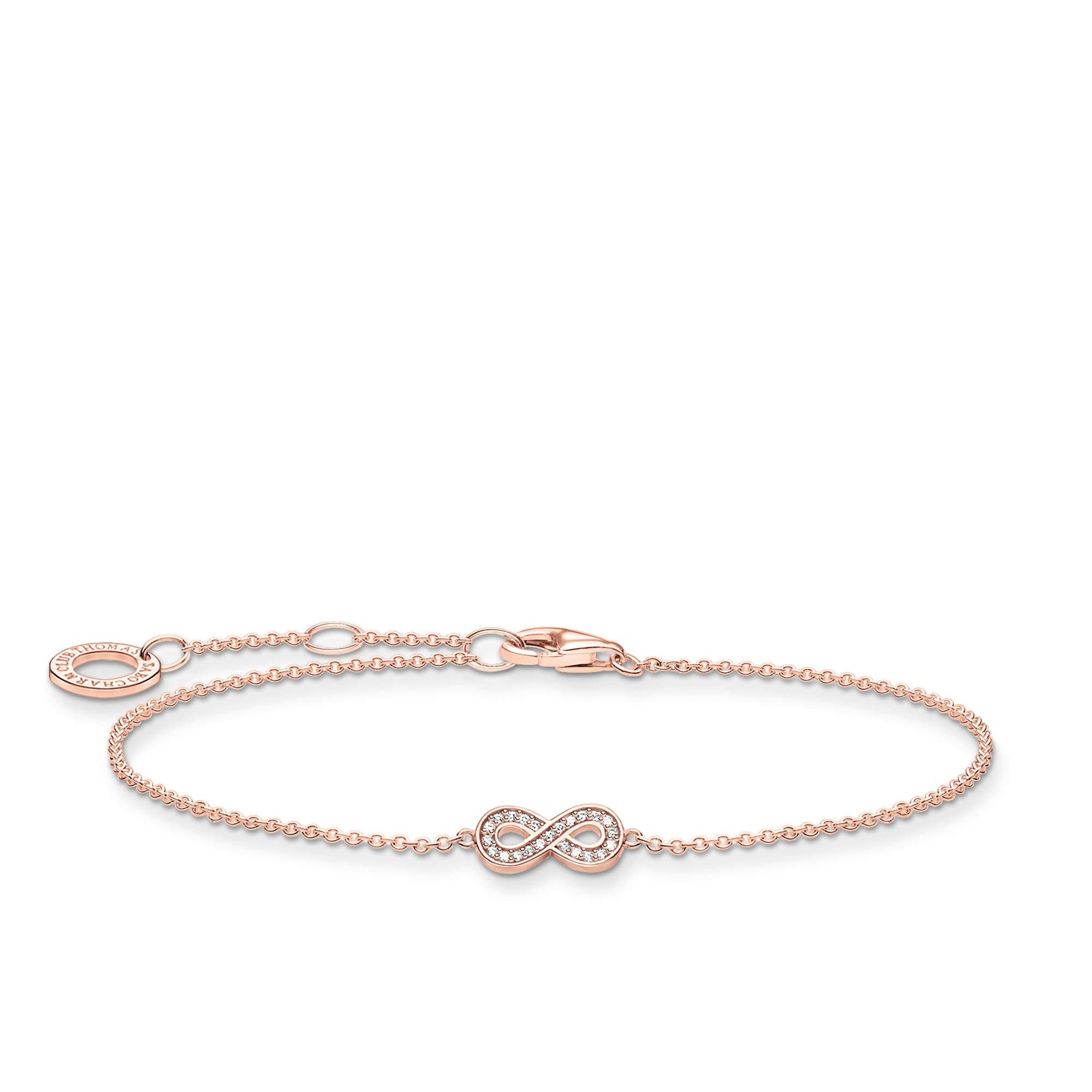 Thomas Sabo Armband Infinity 925 Sterling Silber A2003-051 Roségoldfarben 16,00 - 19,00 cm ✨🎁