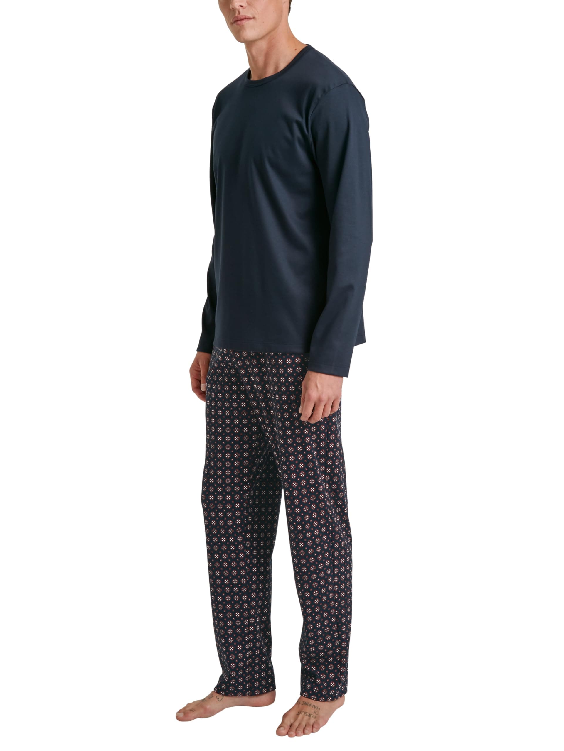 🌙 CALIDA Relax Comfy Pyjama aus 100% Baumwolle - Dark Sapphire ⭐️