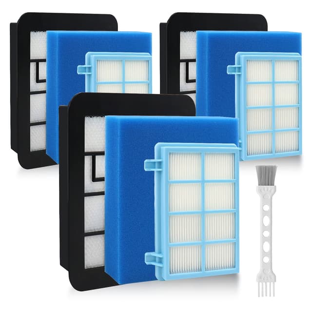 🔍 Fishoney 3 Stück Filter für Philips PowerPro Compact & Active Staubsauger