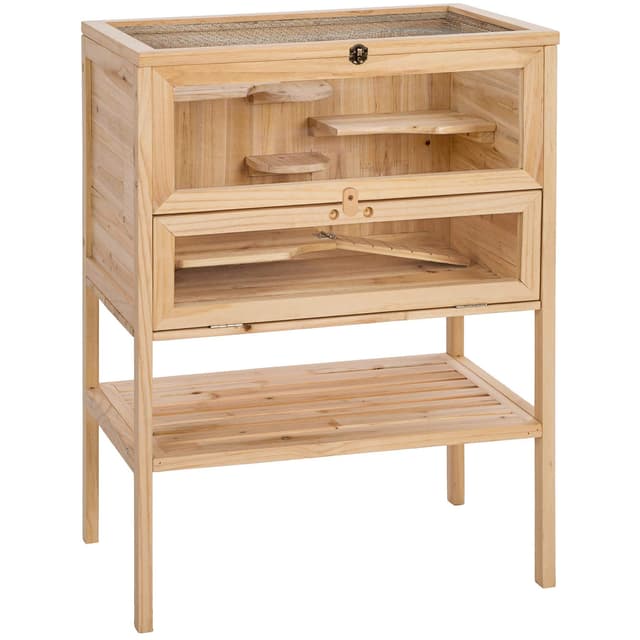 🐹🏡 Tectake 403246 Holz Hamsterkäfig mit Mehreren Etagen 🐭🐹