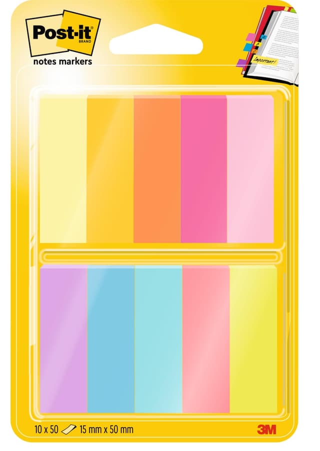 Post-it Notes Marker - Packung mit 10 Blöcken 📝🌈