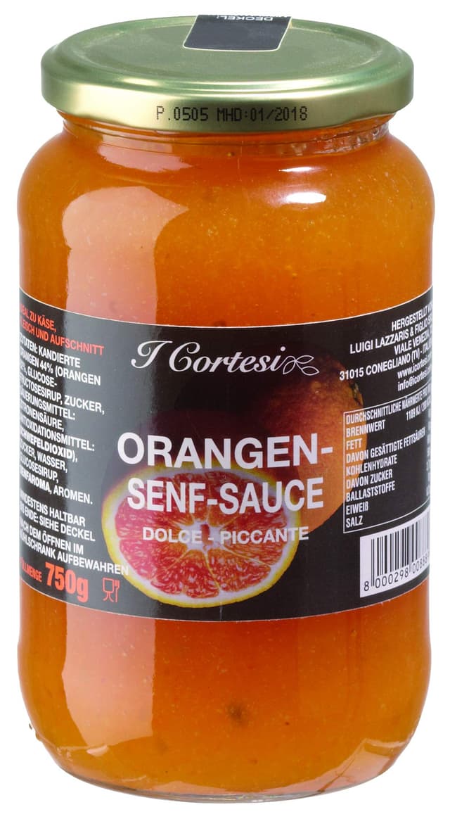 🍊🍯 Cortesi Orangensenfsauce, 750 g 🍊🍯