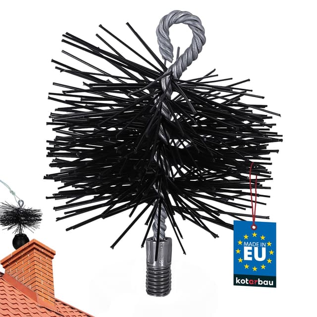 🔥 KOTARBAU® Schornsteinbesen Aus Kunststoff 100 mm - Kaminreinigung leicht gemacht! 🧹
