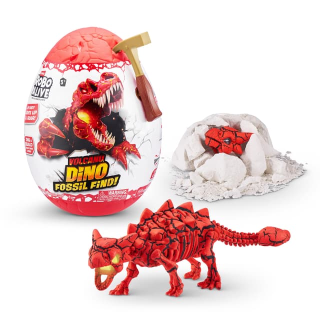 ROBO ALIVE Vulkan Dino Fossil Find (Ankylosaurus) 🌋🦖