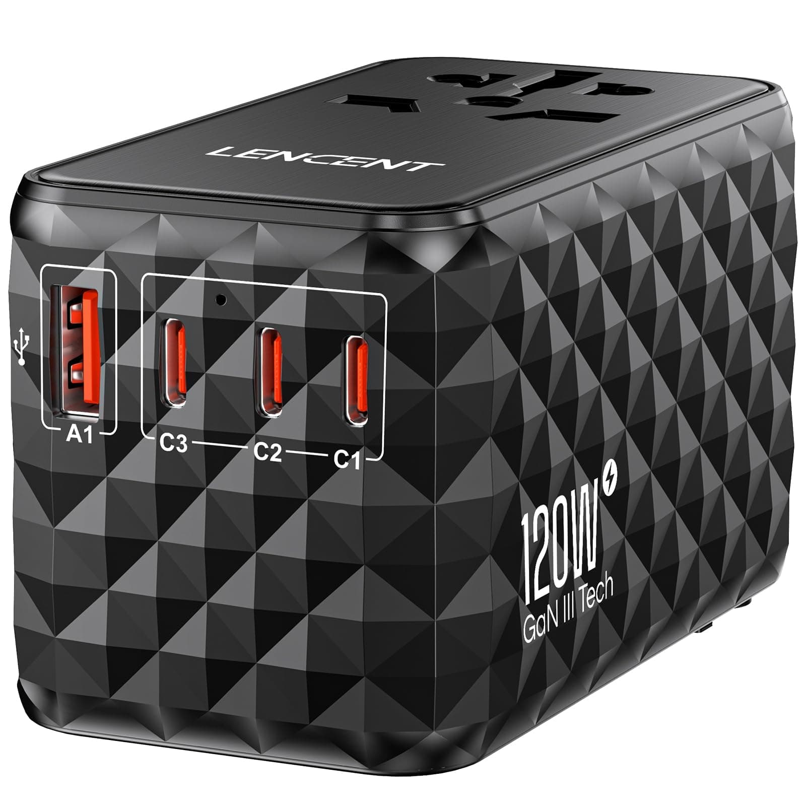 LENCENT Universal Reiseadapter 120W Schnellladung 🌍🔌
