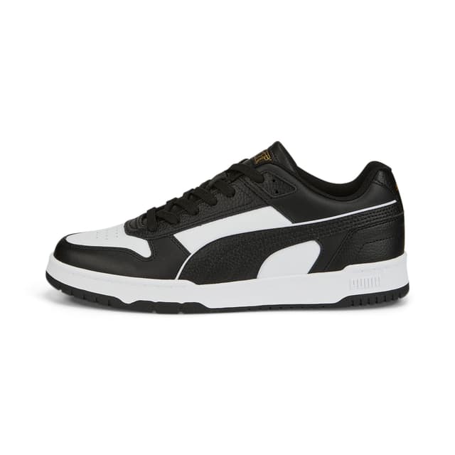 🔥 Deal! Puma Unisex Rbd Game Low Sneaker 43 EU Schwarz/Weiß/Gold