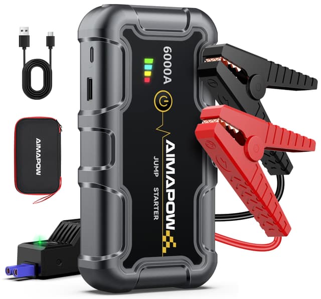 AIMAPOW Starthilfe Powerbank 6000A 12V 🚗🔋