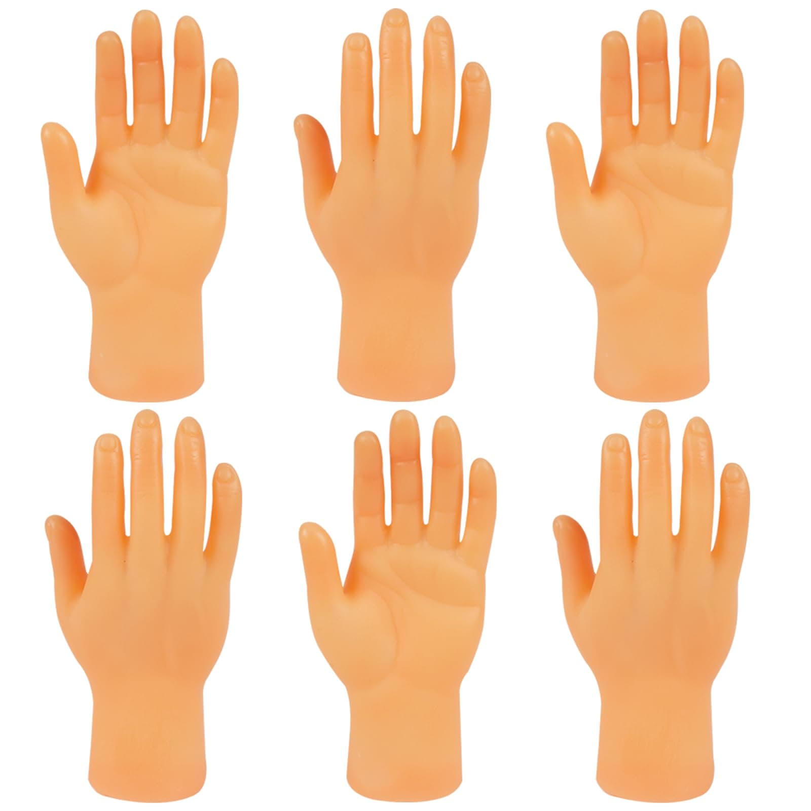 🎉 Aolso Kleine Hände Fingerpuppe Set, 6 Stück Mini Hände Gummi Lustige Minihände 🤗