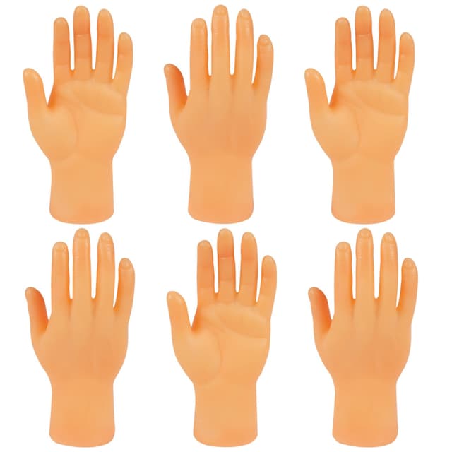 🎉 Aolso Kleine Hände Fingerpuppe Set, 6 Stück Mini Hände Gummi Lustige Minihände 🤗