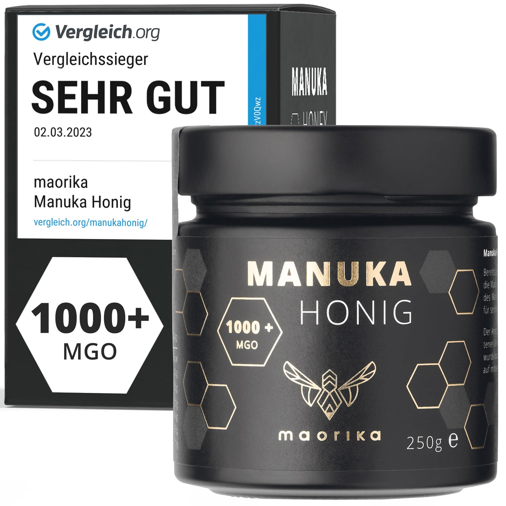 Manuka Honig 1000 MGO + 250g im Glas 🍯🇳🇿