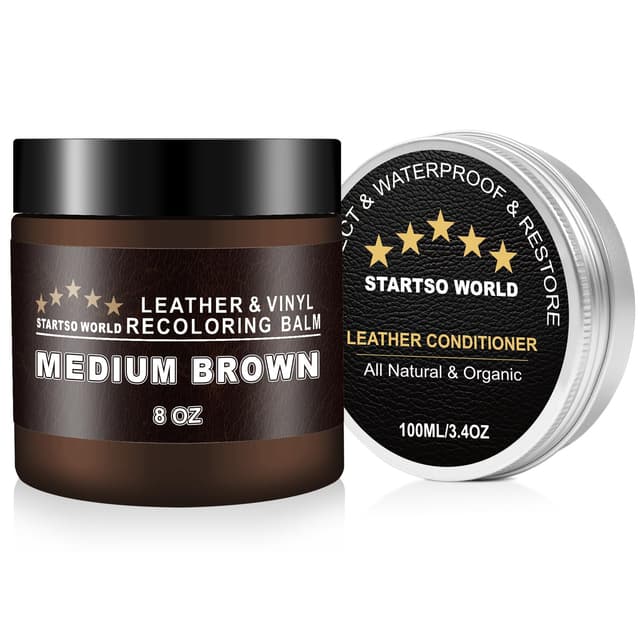 STARTSO WORLD Leder Reparatur Set Medium Braun 🛋️👞🚗