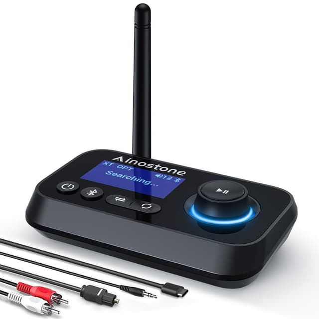 Ainostone Bluetooth 5.0 Sender Empfänger 🎧 3-in-1 Adapter