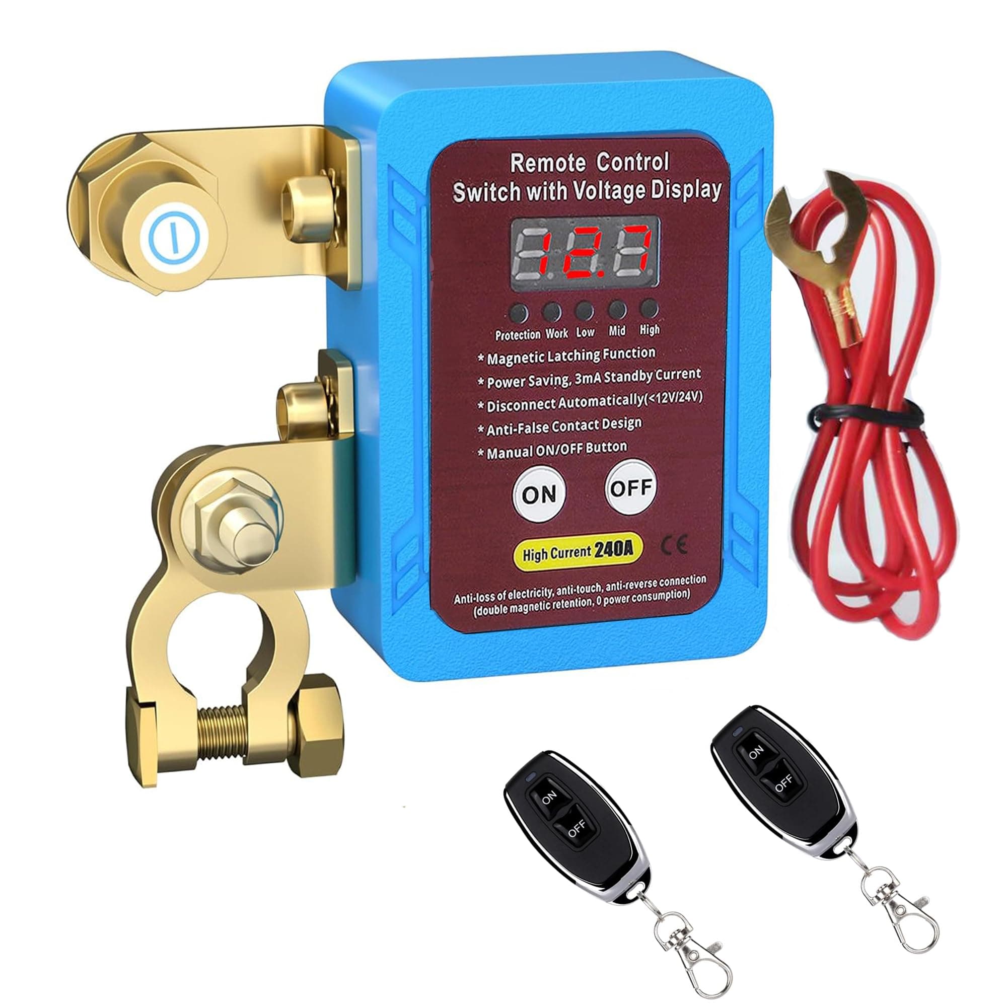 ZMURED Drahtloser Ferngesteuerter Auto Trennschalter 12V Batterie Kill Switch 🚗
