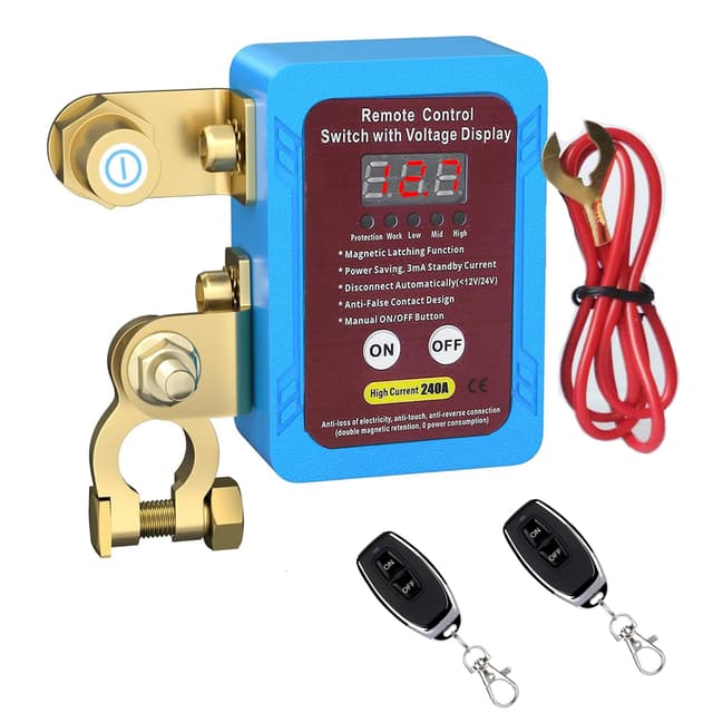 ZMURED Drahtloser Ferngesteuerter Auto Trennschalter 12V Batterie Kill Switch 🚗