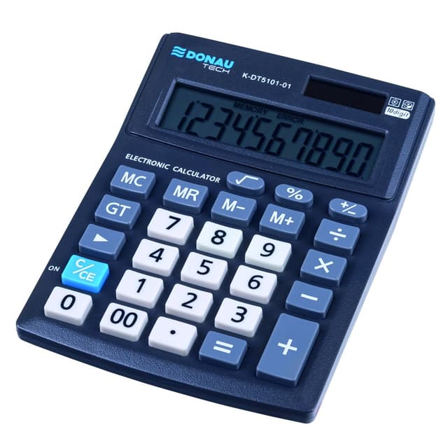 🔢 Tischrechner Donau TECH Office K-DT5101-01/10-Stellig Anzeige 🖥️