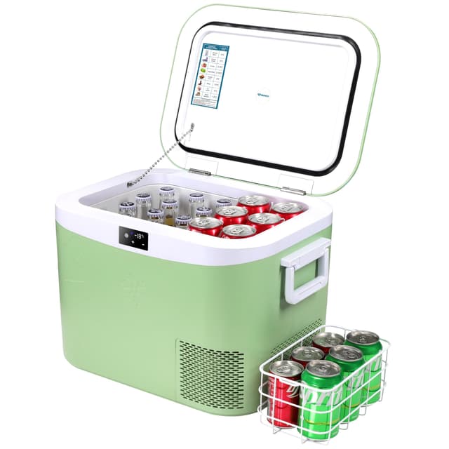 🌬️ BINGI Kompressor Kühlbox 18L Tragbarer Auto-Kühlschrank -18℃ 18 Liter Grün