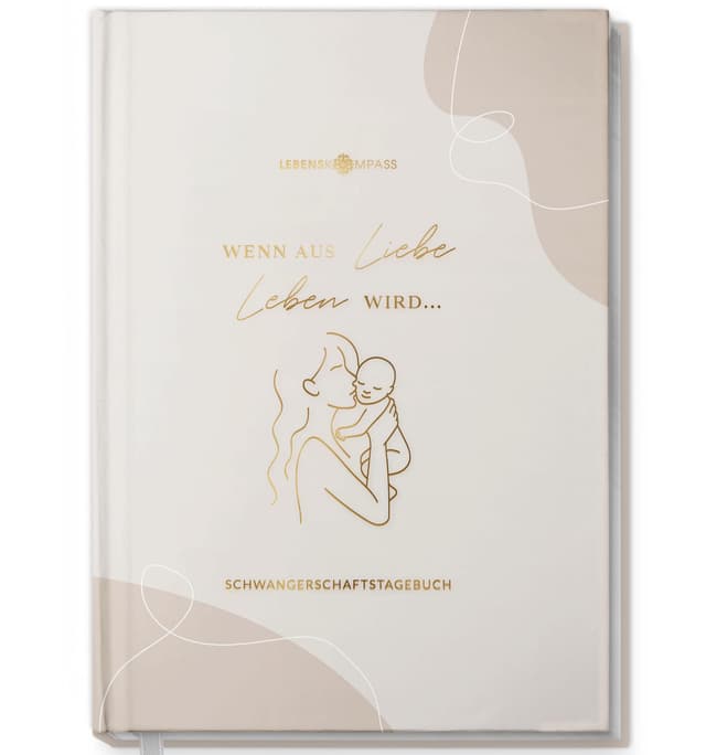 Lebenskompass® Schwangerschaftstagebuch 'GLÜCK' 🤰📔
