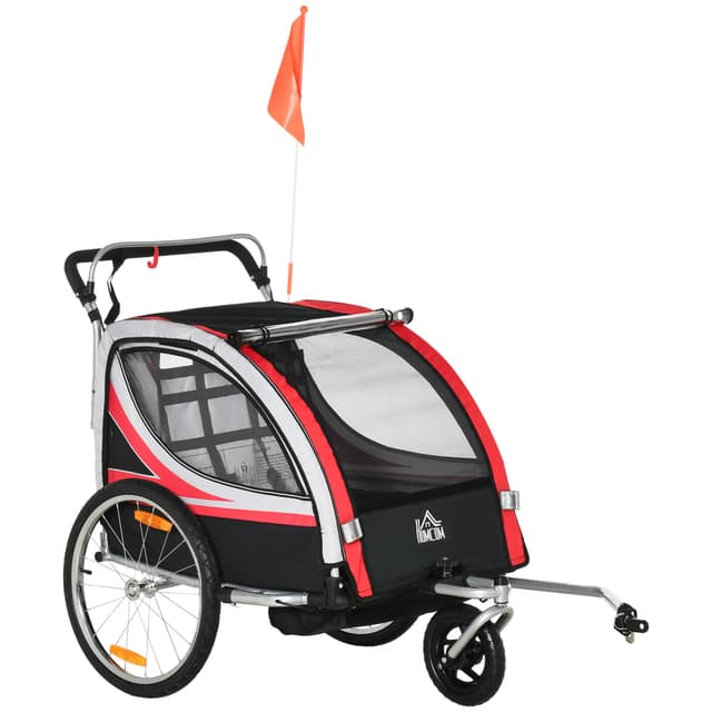 HOMCOM 2 in 1 Kinderfahrradanhänger 🚲👶