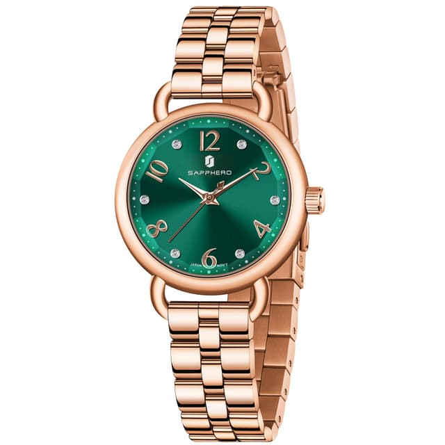 SAPPHERO Damen Armbanduhr - Luxuriöse Quarz Armbanduhr für Frauen ⌚💎🌟
