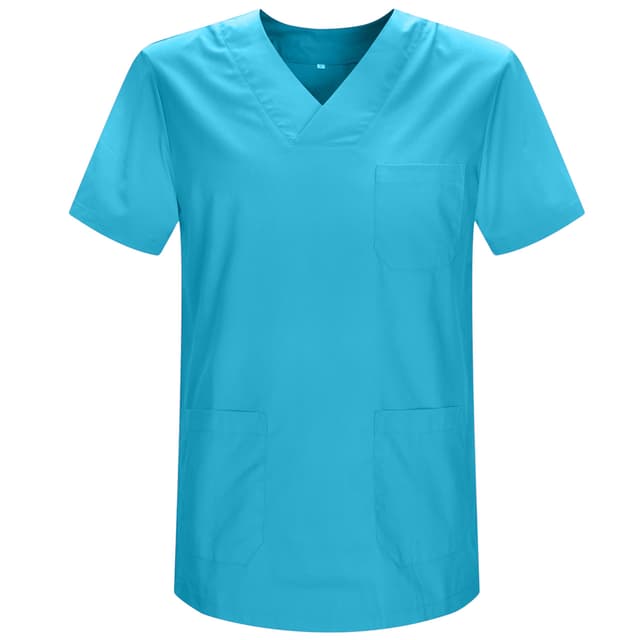 MISEMIYA Unisex Medical Scrubs Top XS Cyan 🩺👩‍⚕️