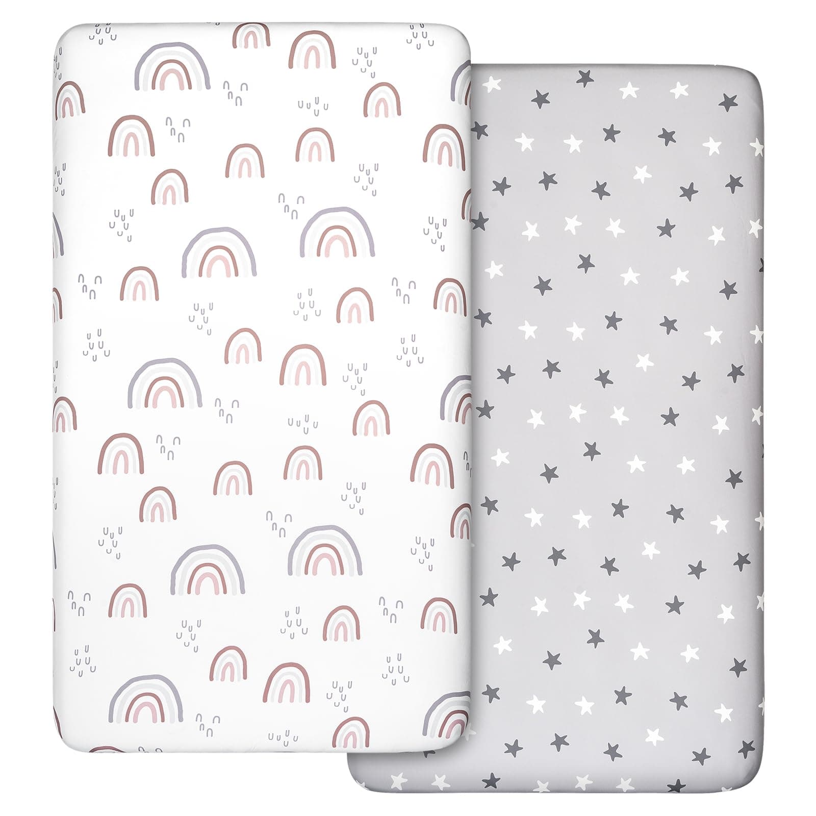🌈 2 Stück Jersey Spannbetttuch für Kinderbett 120 x 60cm 🌟