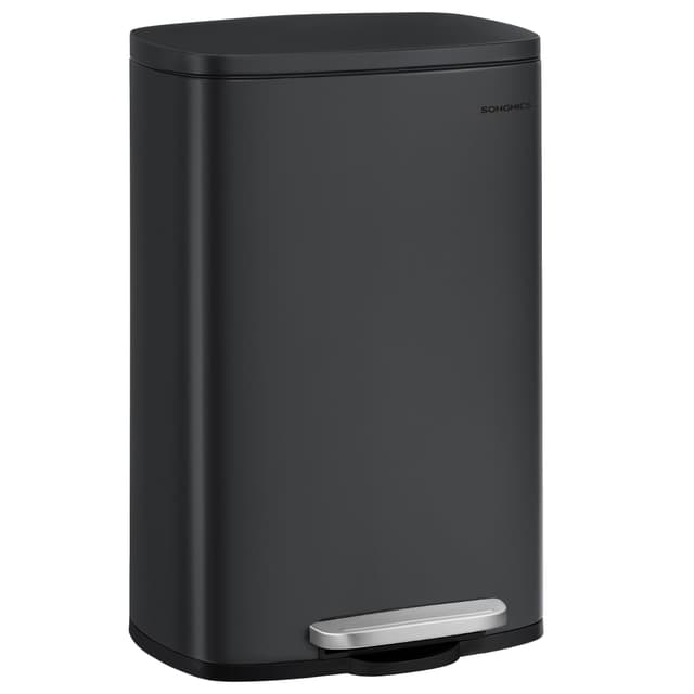 SONGMICS Mülleimer Küche, 50 Liter, Abfalleimer, Treteimer mit Softclose-Deckel und Inneneimer 🗑️