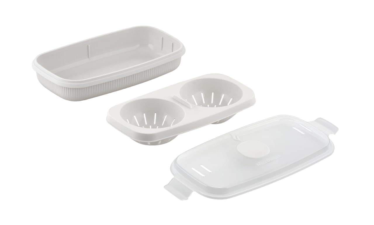 🍳 CARE+PROTECT Eierpochierer Und Omelette-Kocher - Für Die Mikrowelle - BPA-Frei