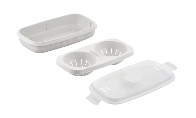🍳 CARE+PROTECT Eierpochierer Und Omelette-Kocher - Für Die Mikrowelle - BPA-Frei