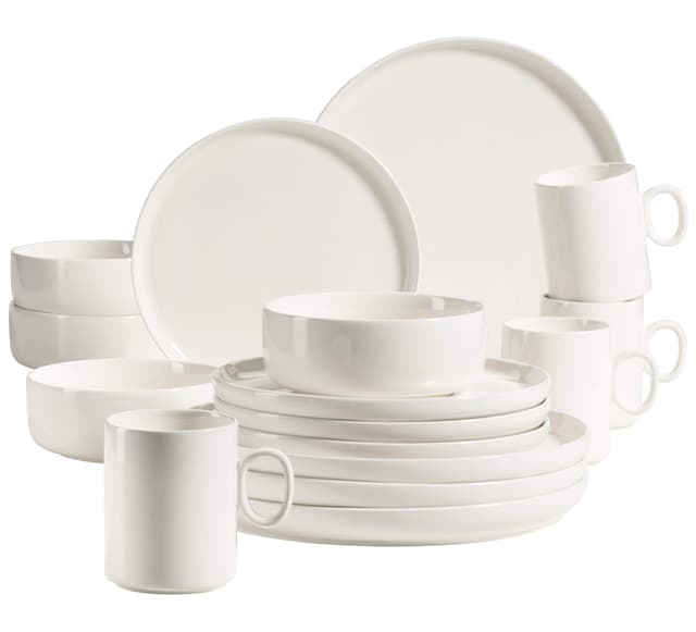 🍽️ MÄSER 931617 Serie Finaro Geschirr Set für 4 Personen in Gastronomie-Qualität 🍽️